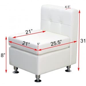 Lounge Sectional Armless Seat rental in New York