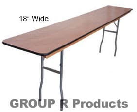 8 ft Narrow Rectangular Table rental in New York