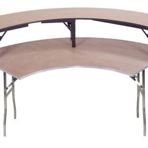 Crescent-Riser Table rental in New York