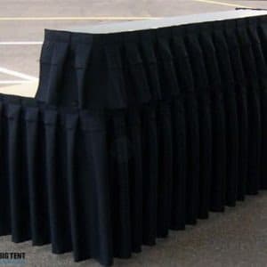 Rectangle Riser with Linens Black rental in New York